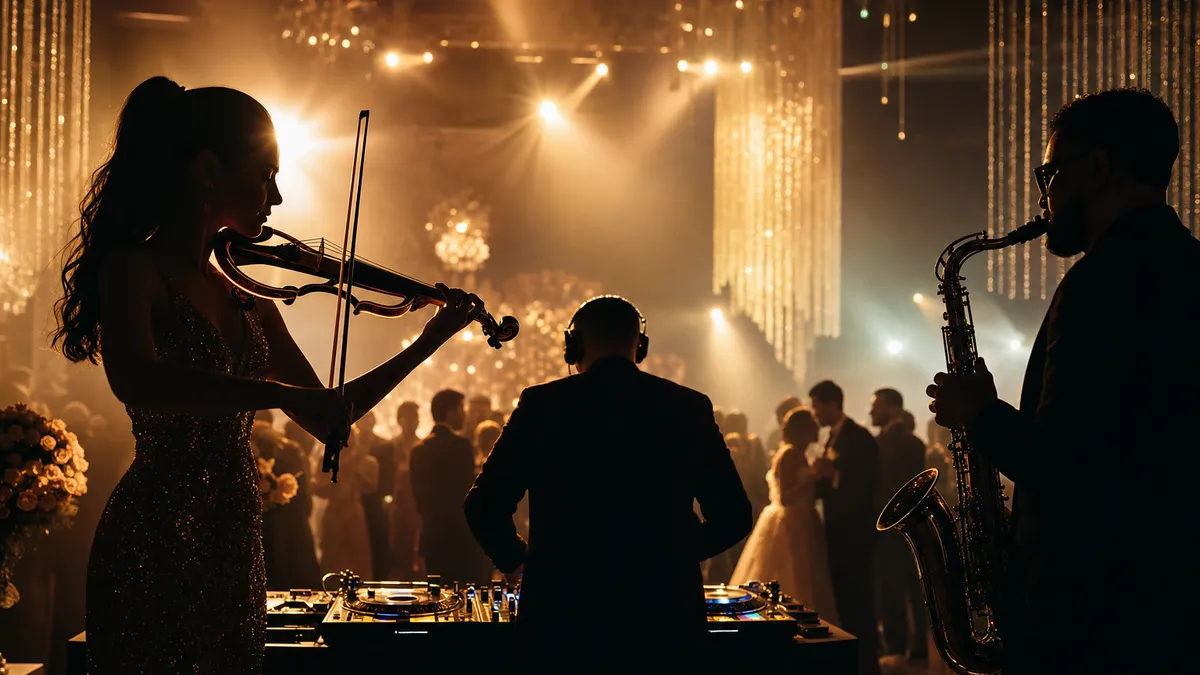 DJ i violina ili saksofon na svadbi